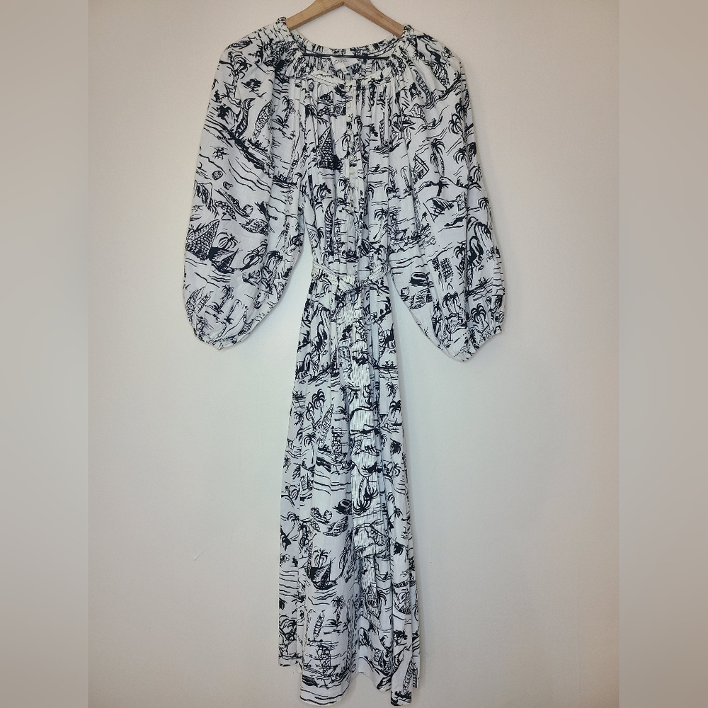 The Great 100% cotton derby dress, black getaway, size 2 (m) - Picture 8 of 16